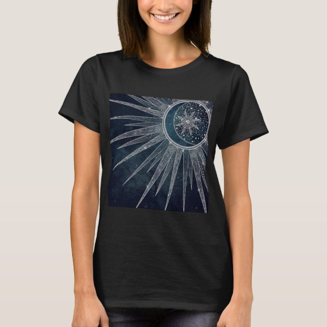 Camiseta Elegante dorado dorado dorado dorado Mandala diseñ (Anverso)
