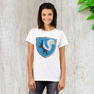 Camiseta Elegante Escudo inspirado en la vida salvaje del E