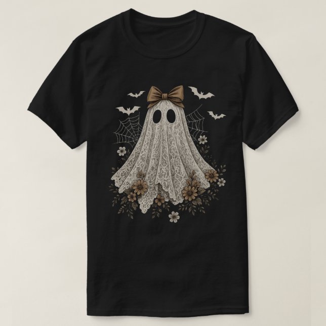 Camiseta Elegante fantasma de encaje con reverencia | Fanta (Diseño del anverso)