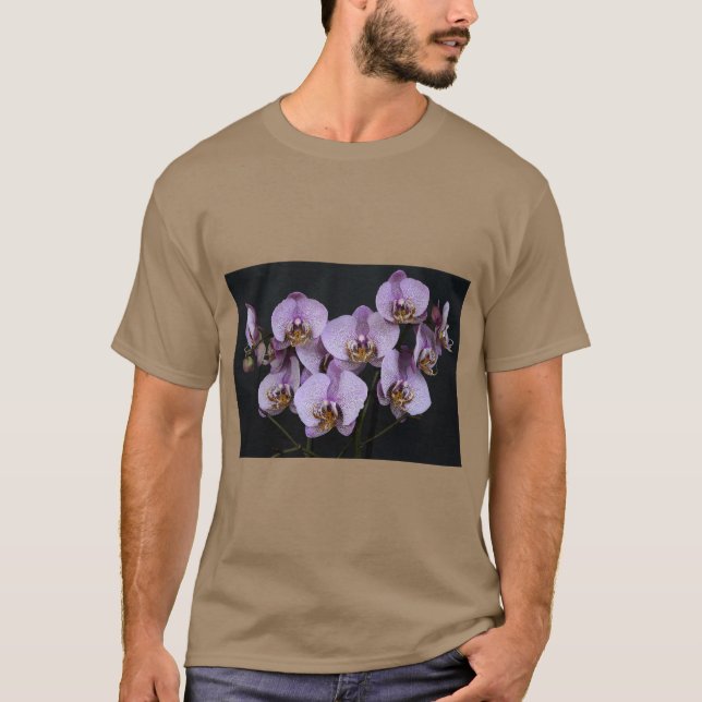 Camiseta Elegante Flor de Orquídea (Anverso)