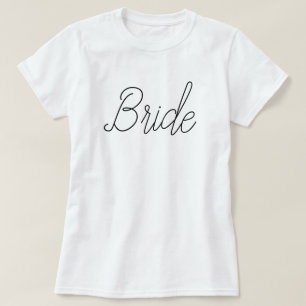 Camiseta Elegante flor gris novia T-Shirt