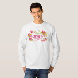 Camiseta Elegante Floral feliz Día de la Madre | Sleeve Shi