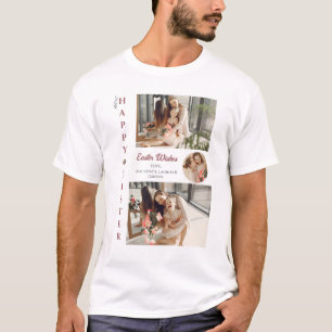 Camiseta Elegante foto de la familia Eggs de Pascua