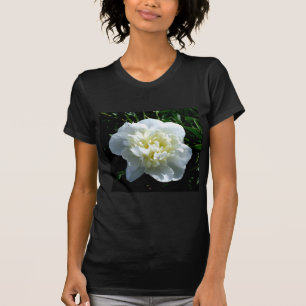 Camiseta Elegante foto de una joya blanca floral