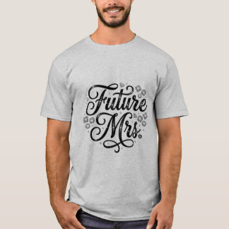 Camiseta Elegante futura Sra. Tipografía Vintage