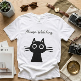 Camiseta Elegante Gato Personalizado Para Hombres Persona C