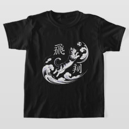 Camiseta Elegante Gato Ukiyo-e Fútbol para Amantes del Arte