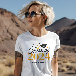 Camiseta Elegante Graduado de 2024