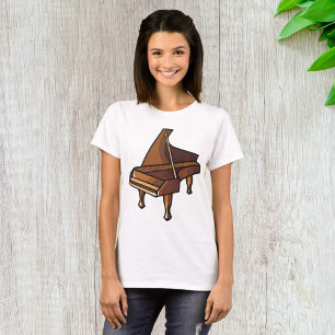 Camiseta Elegante Grand Piano Music Avers Design