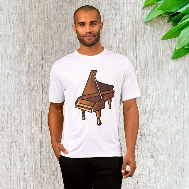 Camiseta Elegante Grand Piano Music Avers Design (Subido por el creador)