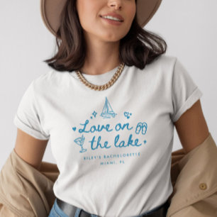 Camiseta Elegante guión "Amor en el lago" Despedida de solt