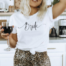 Elegante Guión Novia Moderna En Blanco Y Negro