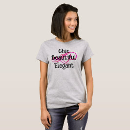 Camiseta elegante, hermosa y chic