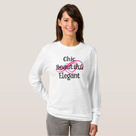 Camiseta elegante, hermosa y chic