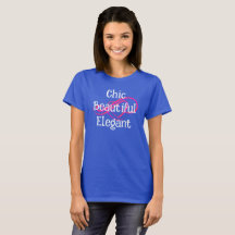 Camiseta elegante, hermosa y chic