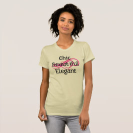 Camiseta elegante, hermosa y chic