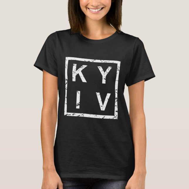 Camiseta Elegante Kiev Kyiv  (Anverso)