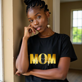 Camiseta Elegante latido MOM Gold - Regalo perfecto para ma