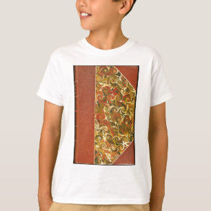 Camiseta Elegante Libro Antiguo, Patrón De Giro Ornato