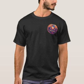 Camiseta Elegante logotipo Phinix Phoenix - Renacimiento y