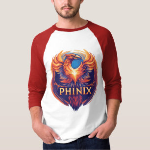 Camiseta Elegante logotipo Phinix Phoenix - Renacimiento y 
