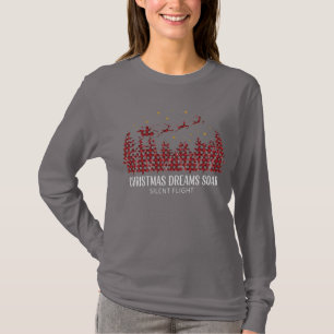 Camiseta Elegante look de Navidad para mujeres