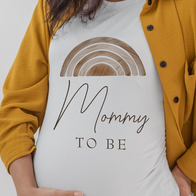 Camiseta Elegante mami de boho rústico para ser Baby Shower (Boho Mommy To Be Shirt)