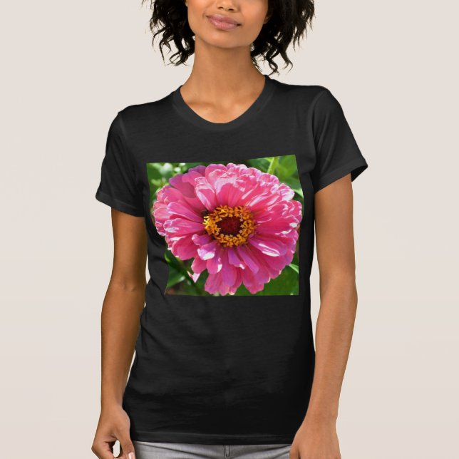 Camiseta Elegante margarita clásica rosa floral floral mamá (Anverso)