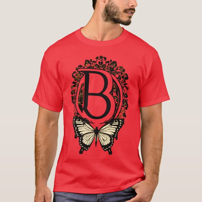 Camiseta Elegante mariposa Romance T-Shirt (Anverso)