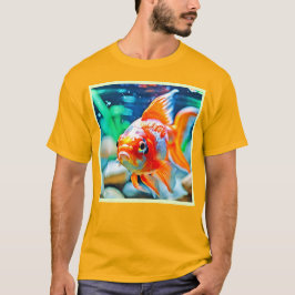 Camiseta Elegante Mascota acuario pescado