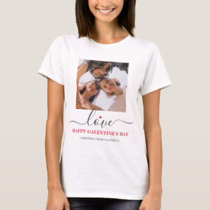 Camiseta Elegante mejor foto de galentine's Day Bestie