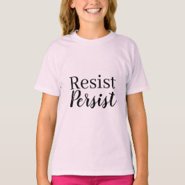 Camiseta Elegante modernista resiste la cita Inspiradora