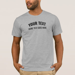 Camiseta Elegante Moderno Hombre Gris Heather Manga Corta S