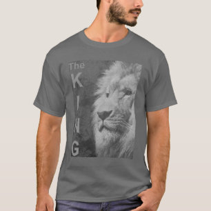 Camiseta Elegante Moderno Pop Art Leon Head Template Mens