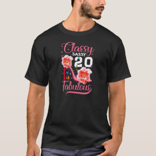 Camiseta Elegante mujer con 20 fabulosa pieza de cumpleaños