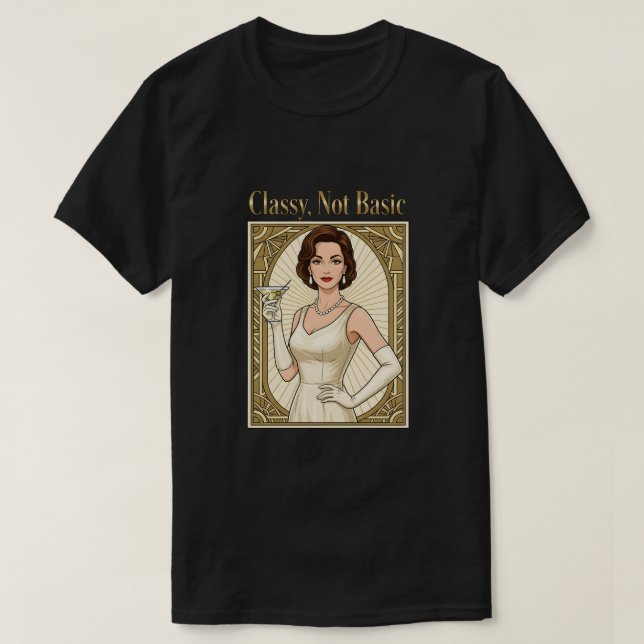 Camiseta Elegante, no básico (Diseño del anverso)