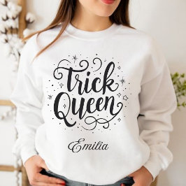 Camiseta Elegante nombre de reina de truco caligrafía de Ha