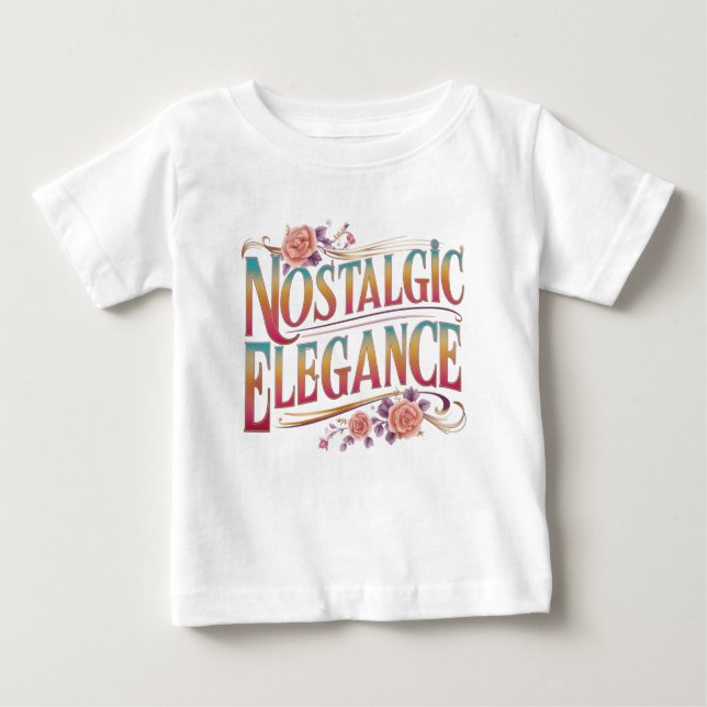 Camiseta elegante nostálgica - Encanto vintage (Anverso)