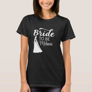 Camiseta Elegante novia para ser una boda personalizada con