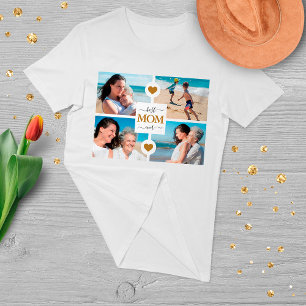 Camiseta Elegante Oro Blanco Mejor Mamá Del Año 4 Collage d