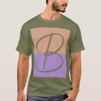 Elegante Pastel Colorblock Monograma Letra inicial