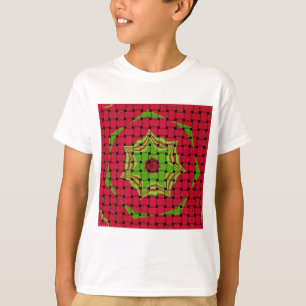 Camiseta Elegante patrón de estampado vectorial africano te