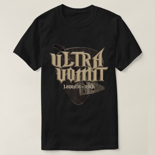 Camiseta elegante Pegatina de diseño de banda Ultra Vomit.p (Diseño del anverso)