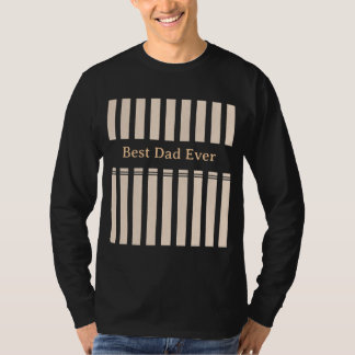 Camiseta Elegante personalizado Mejor Papá del Mundo a Raya