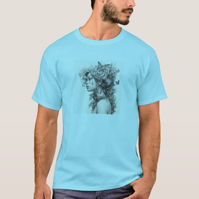 Camiseta Elegante Personalizado simple y moderno Añadir su  (Anverso)