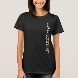 Camiseta Elegante plantilla moderna Añadir el texto mujeres