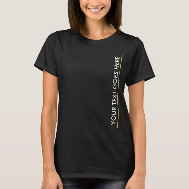 Camiseta Elegante plantilla moderna Añadir el texto mujeres (Anverso)