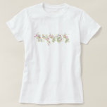 Camiseta elegante primavera floral de boda BRIDE Bridal Sho<br><div class="desc">***este diseño es parte de una colección*** __________________________ esta plantilla de diseño es completamente editable y el personalizable por el cliente - haga clic en personalizar un botón adicional si desea mover, agregar, eliminar o realizar cambios significativos en el diseño ________________________________ cualquier pregunta sobre DISEÑO o que necesite más diseños...</div>