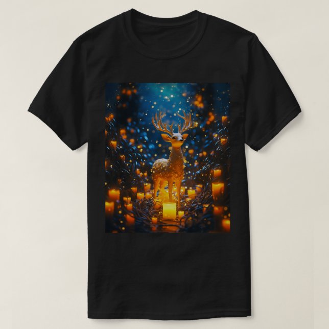 Camiseta Elegante reno mágico lindo (Diseño del anverso)
