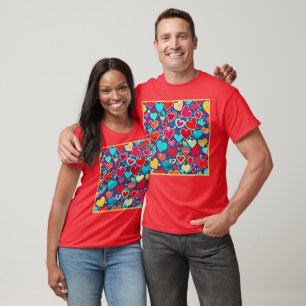 Camiseta Elegante romance: Moda Corazones Elegancia